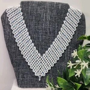 Chic White Beaded Necklace